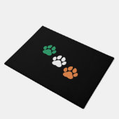 Irish Dog Paw St Patrick s Day Fußmatte (Schrägansicht)