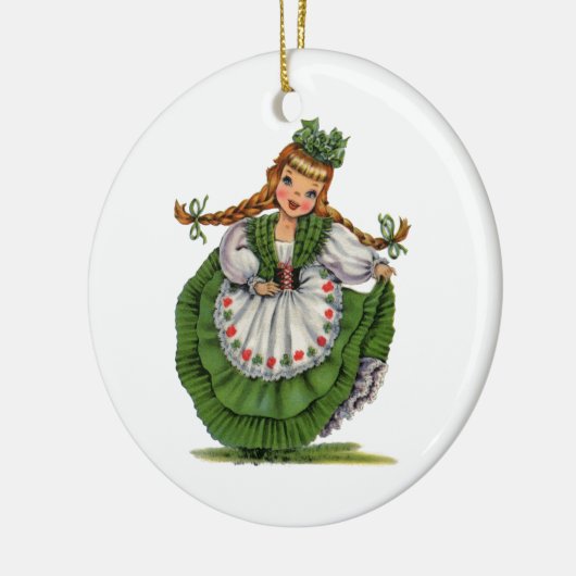 Irish Doll Keramikornament (Links)