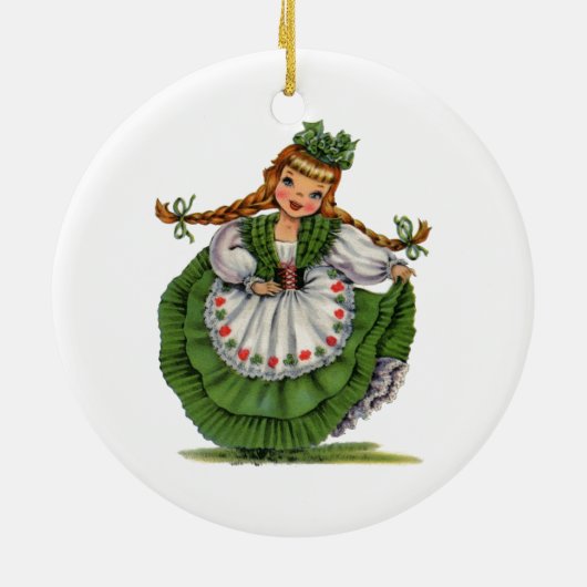 Irish Doll Keramikornament (Hinten)