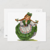 Irish Doll Postkarte (Vorne/Hinten)