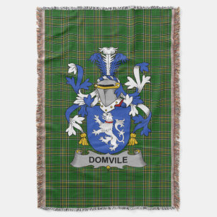 Irish Domvile Coat of Arms Familienwappen Irland Decke