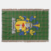 Irish Donnell oder O_Donnell Coat of Arms Family C Decke (Vorderseite)