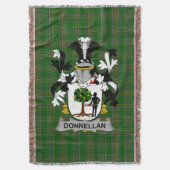 Irish Donnellan oder O_Donnellan Coat of Arms Fami Decke (Vorderseite Vertikal)