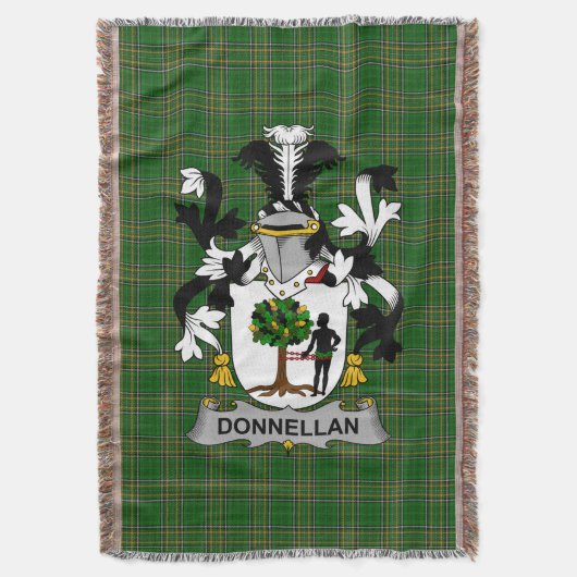 Irish Donnellan oder O_Donnellan Coat of Arms Fami Decke (Vorderseite Vertikal)