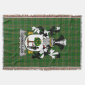 Irish Donnellan oder O_Donnellan Coat of Arms Fami Decke (Vorderseite)