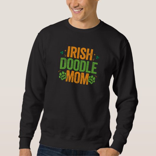 Irish Doodle Mama Dog Mama Sweatshirt (Vorderseite)
