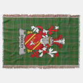 Irish Dooley oder O_Dooley Coat of Arms Family Cre Decke (Vorderseite)