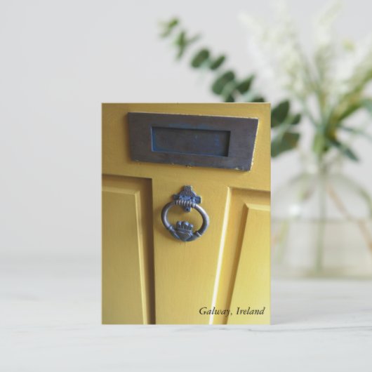 Irish Door Knocker Postkarte (Stehend Vorderseite)