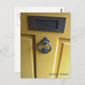 Irish Door Knocker Postkarte (Vorne/Hinten)