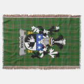 Irish Doran oder O_Doran Coat of Arms Familienwapp Decke (Vorderseite)