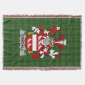 Irish Dowdall Coat of Arms Familienwappen Irland Decke (Vorderseite)