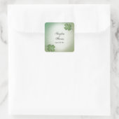 Irish Dream Wedding Quadratischer Aufkleber (Tasche)