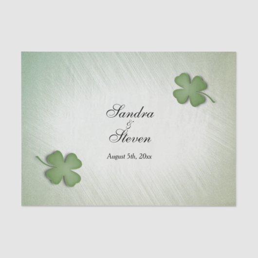 Irish Dream Wedding Seidenpapier (Vorderseite)