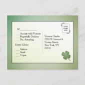 Irish Dreams UAWG with Entree Choices Einladungspostkarte (Rückseite)