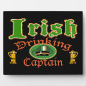 Irish Drink Captain Plaques Fotoplatte (Vorderseite)