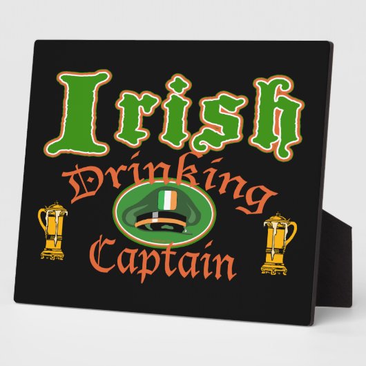 Irish Drink Captain Plaques Fotoplatte (Seite)