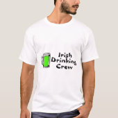 Irish Drink Crew Green Beer T-Shirt (Vorderseite)