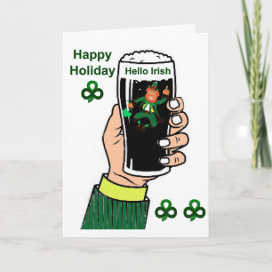 Irish Drink Image für Grußkarte Karte