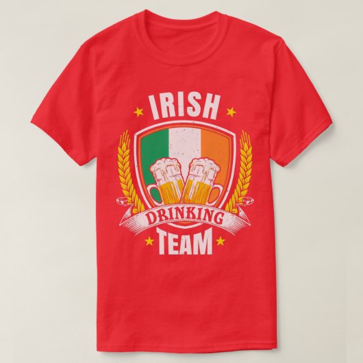 Irish Drink Team Beer Games Design T-Shirt (Design vorne)