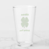 Irish Drink Team Clover Kleeblatt Beer Pint Glas (Rückseite)
