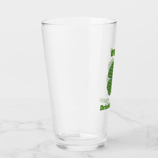 Irish Drink Team Clover Kleeblatt Beer Pint Glas (Rechts)
