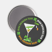 Irish Drink Team Kleeblatt Cocktail Magnet (Vorderseite/Rückseite)