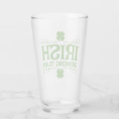 Irish Drink Team Kleeblatt Glas (Rückseite)
