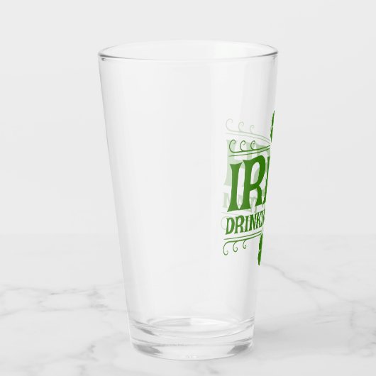 Irish Drink Team Kleeblatt Glas (Rechts)