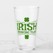 Irish Drink Team Kleeblatt Glas (Vorderseite)