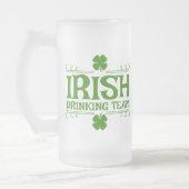 Irish Drink Team Kleeblatt Mattglas Bierglas (Links)