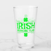 Irish Drink Team, Lucky, Kleeblatt, Green Beer, Glas (Rückseite)