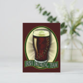 Irish Drink Team Postkarte (Stehend Vorderseite)