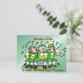 Irish Drink Team Postkarte (Stehend Vorderseite)