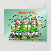 Irish Drink Team Postkarte (Vorderseite)