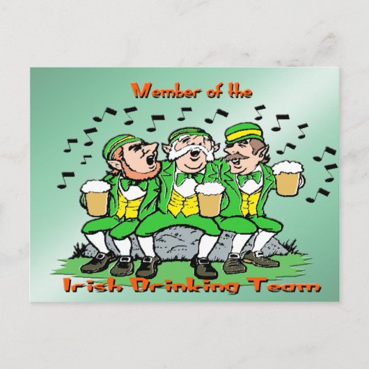 Irish Drink Team Postkarte (Vorderseite)