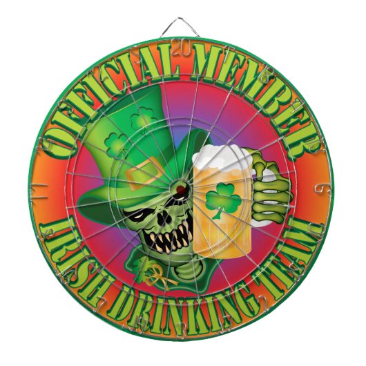 Irish Drink Team Skull Dartscheibe (vorne)
