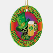 Irish Drink Team Skull Keramik Ornament (Rechts)
