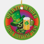 Irish Drink Team Skull Keramikornament (Hinten)