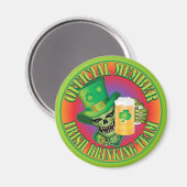 Irish Drink Team Skull Magnet (Vorderseite/Rückseite)