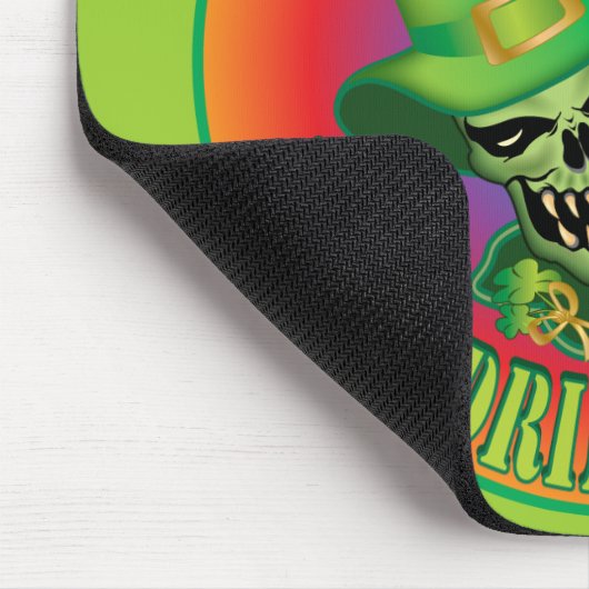 Irish Drink Team Skull Mousepad (Ecke)