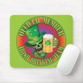 Irish Drink Team Skull Mousepad (Mit Mouse)