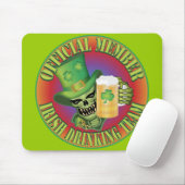 Irish Drink Team Skull Mousepad (Mit Mouse)