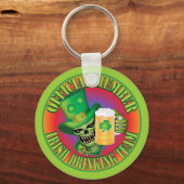 Irish Drink Team Skull Schlüsselanhänger (Vorderseite)