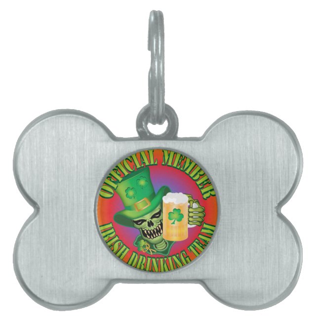 Irish Drink Team Skull Tiermarke (Vorderseite)