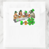 Irish Drink Team St Pats Rechteckiger Aufkleber (Tasche)