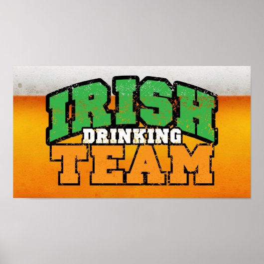 Irish Drinking Team Poster $ 18,95 (Vorne)