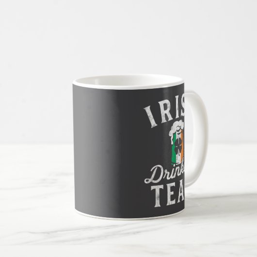 Irish Drinking Team Shirt St Patrick's Day Group S Kaffeetasse (VorderseiteRechts)