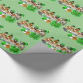 Irish Drinking Team St Patrick's Day Geschenkpapier (Ecke)
