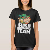 Irish Drinking Team St Patricks Day Ireland Leprec T-Shirt (Vorderseite)