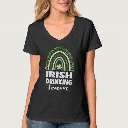 Irish Drinking Team St Patrick's Day T-Shirt (Vorderseite)